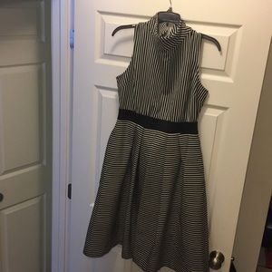 Black and white stripped dress